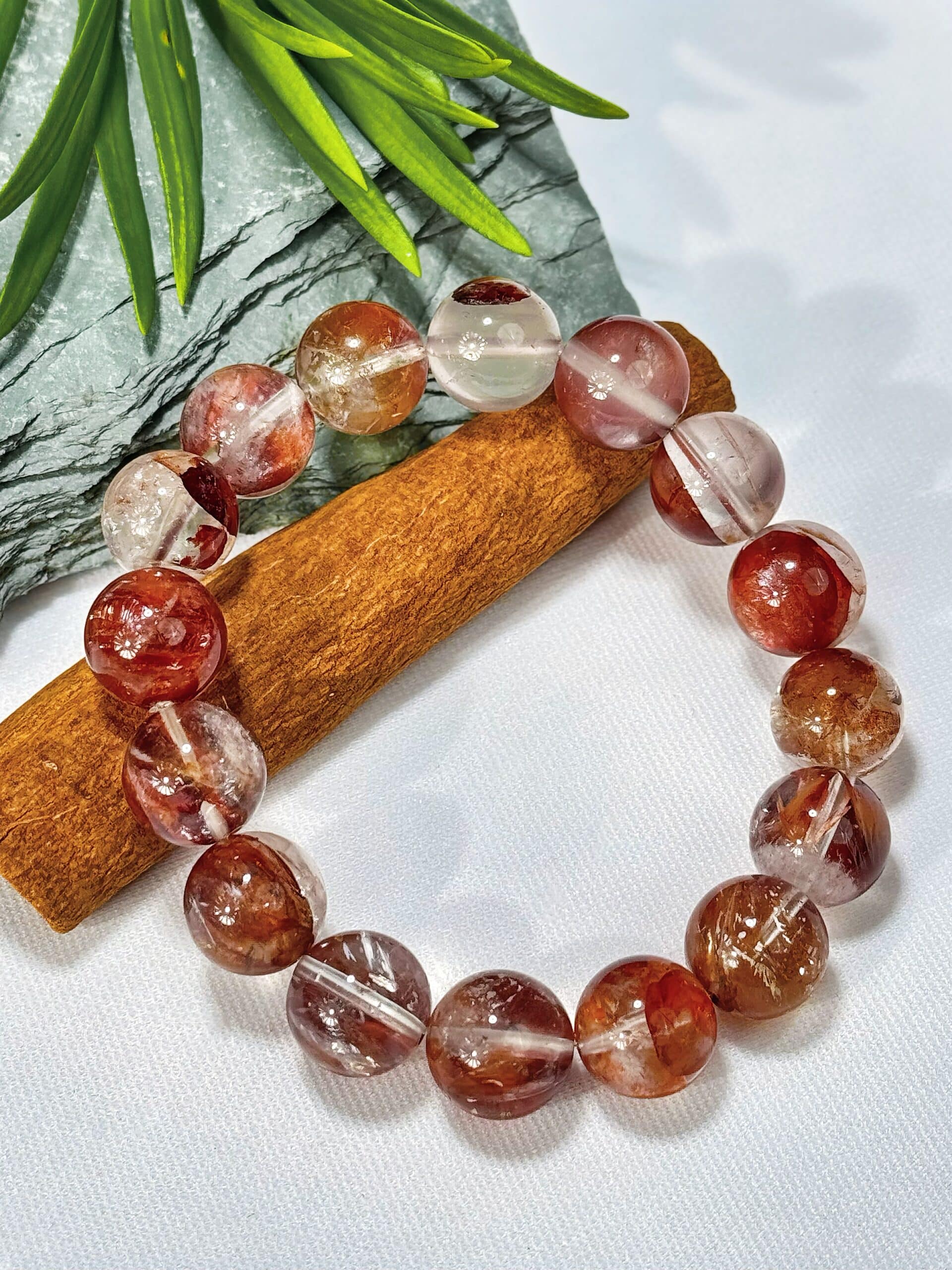 Cherry Blossom Quartz Fortune-Seizing Relationship Bracelet - 图片 3