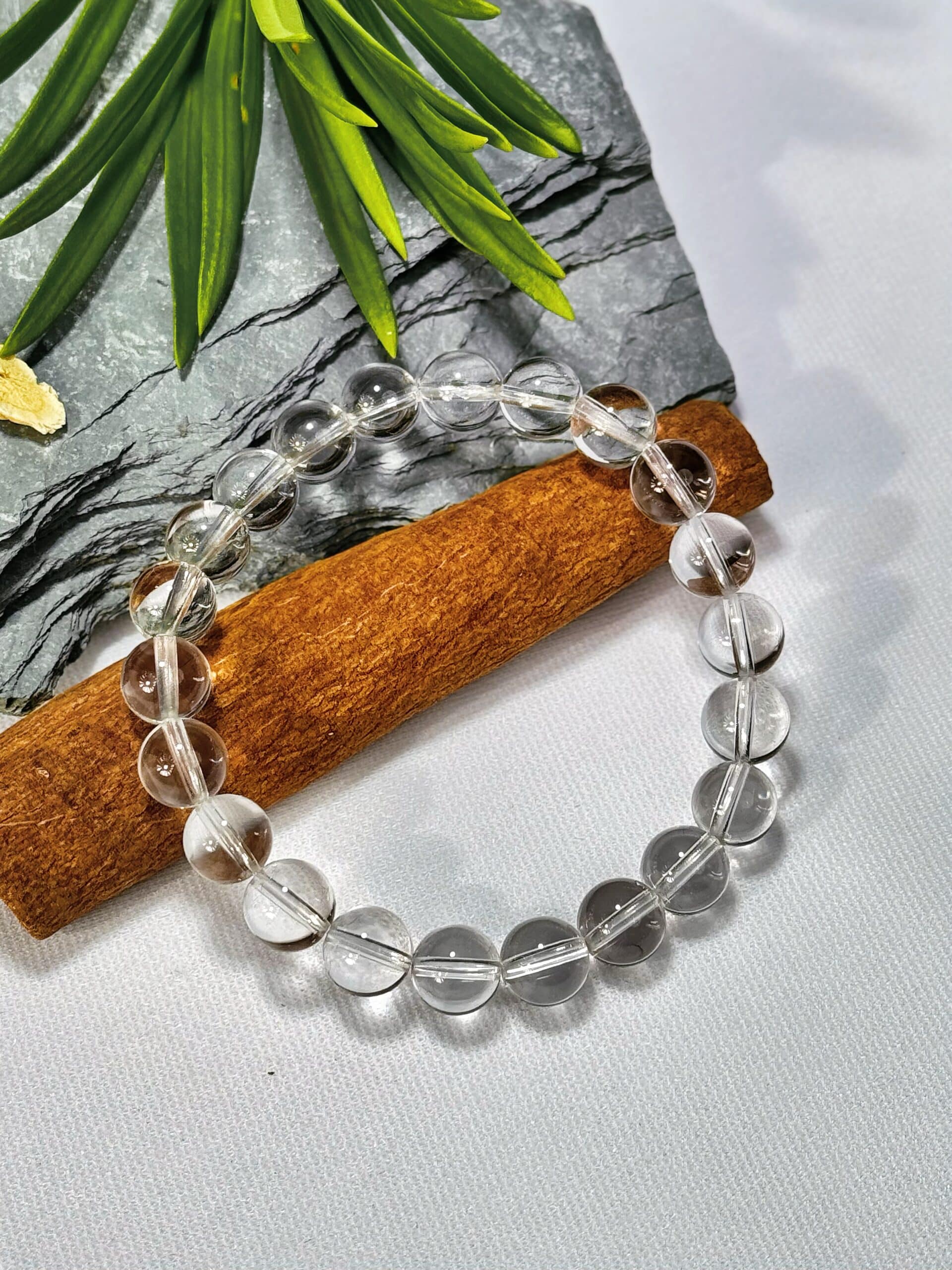 Clear Quartz Decision-Making Negative Energy Purge Bracelet - 图片 3
