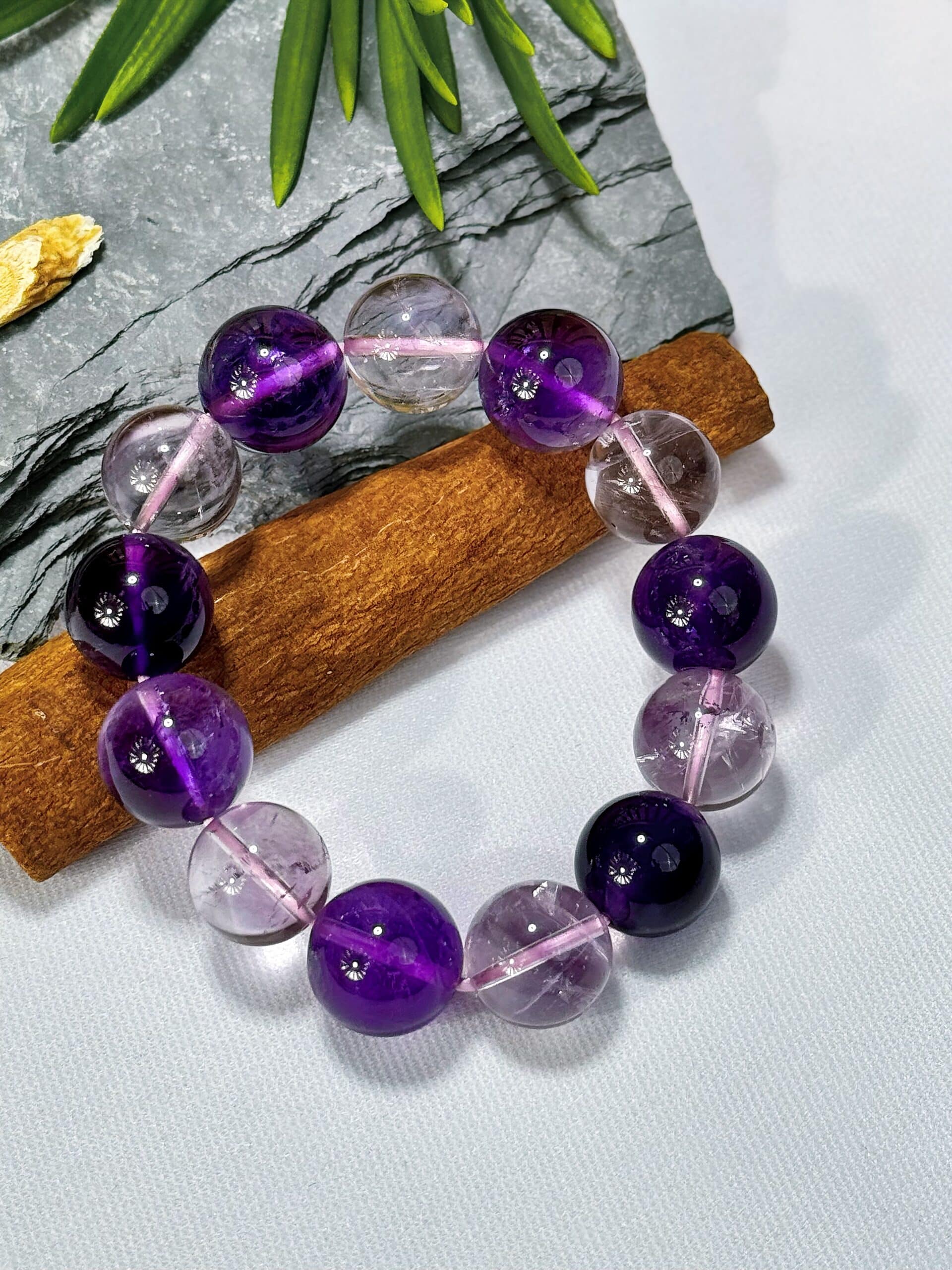Fire-Balancing Fortune Amethyst Energy Bracelet - 图片 3