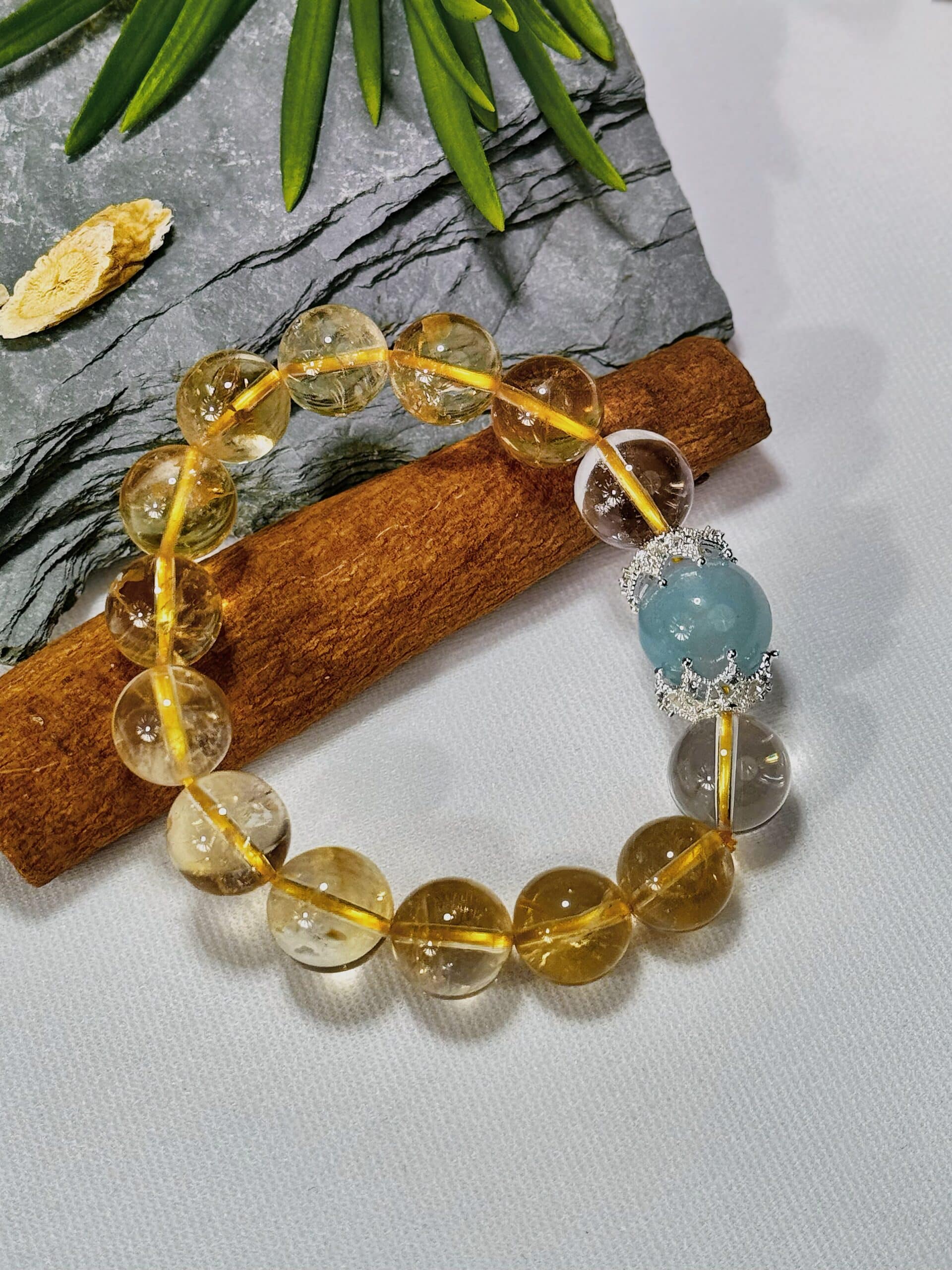 Wealth Momentum Ocean Clarity Dual-Energy Bracelet - 图片 2