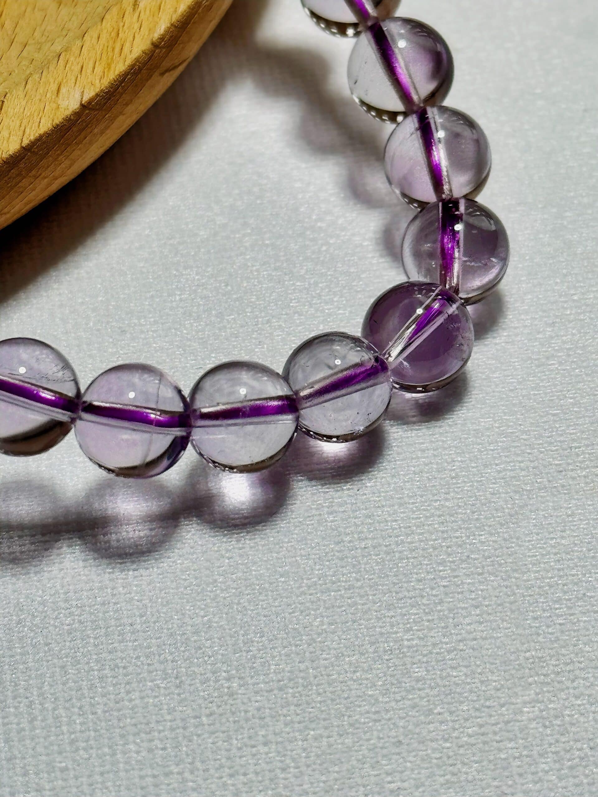 Water-Fire Balance Light Amethyst Bracelet - 图片 5