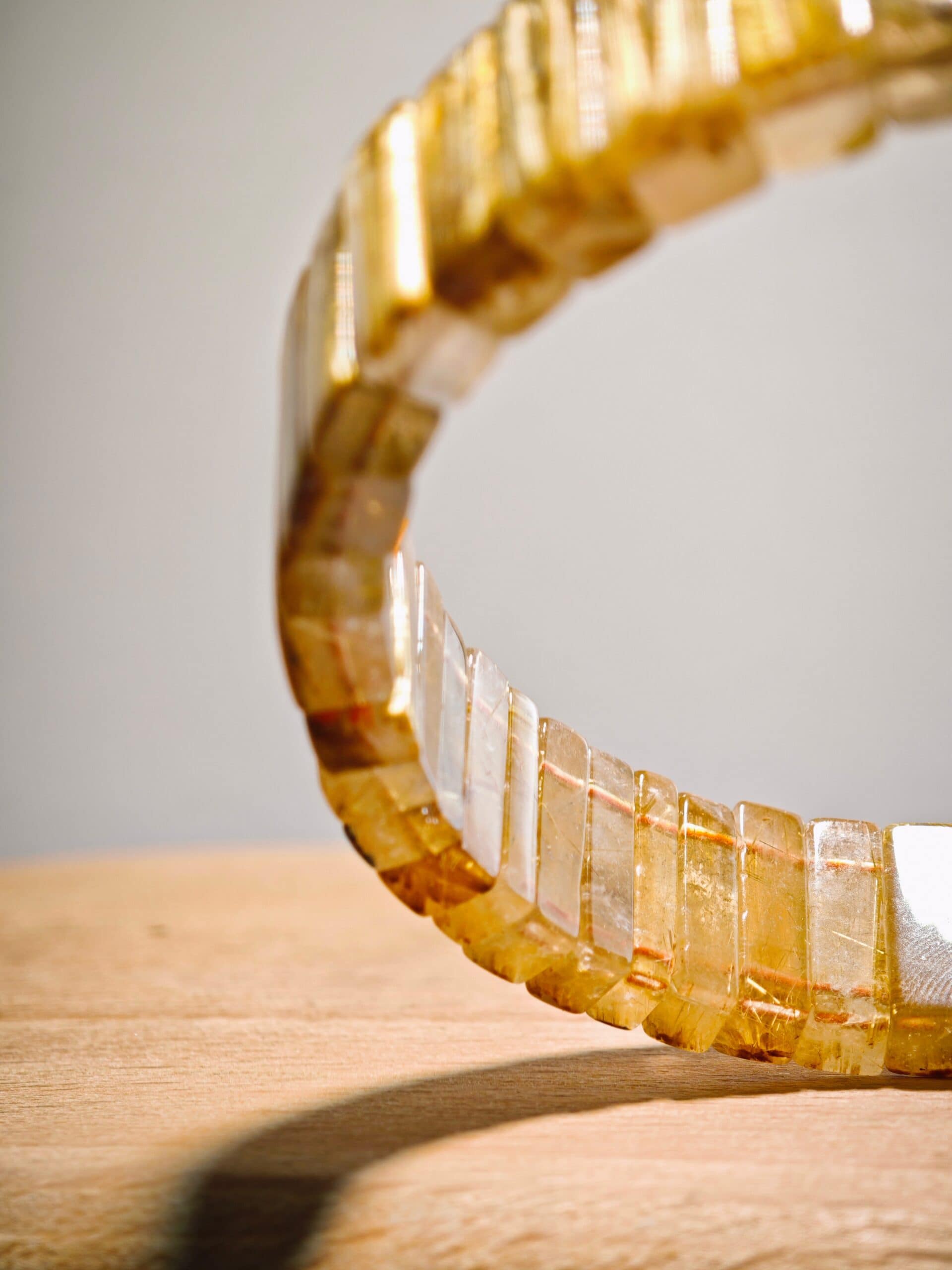 Metal Fortune Sharp Capture Rutilated Hand Bracelet - 图片 4