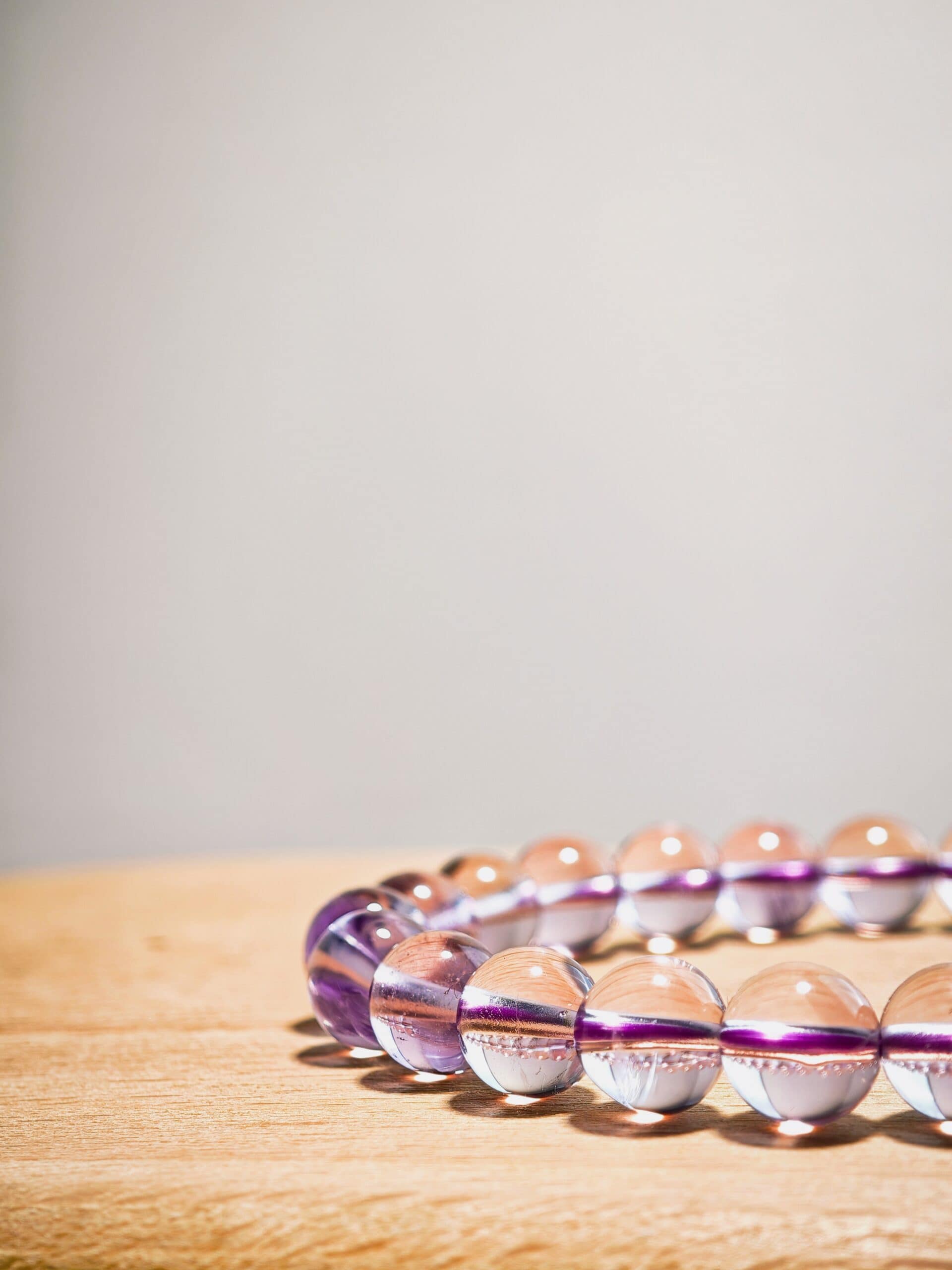 Water-Fire Balance Light Amethyst Bracelet - 图片 4