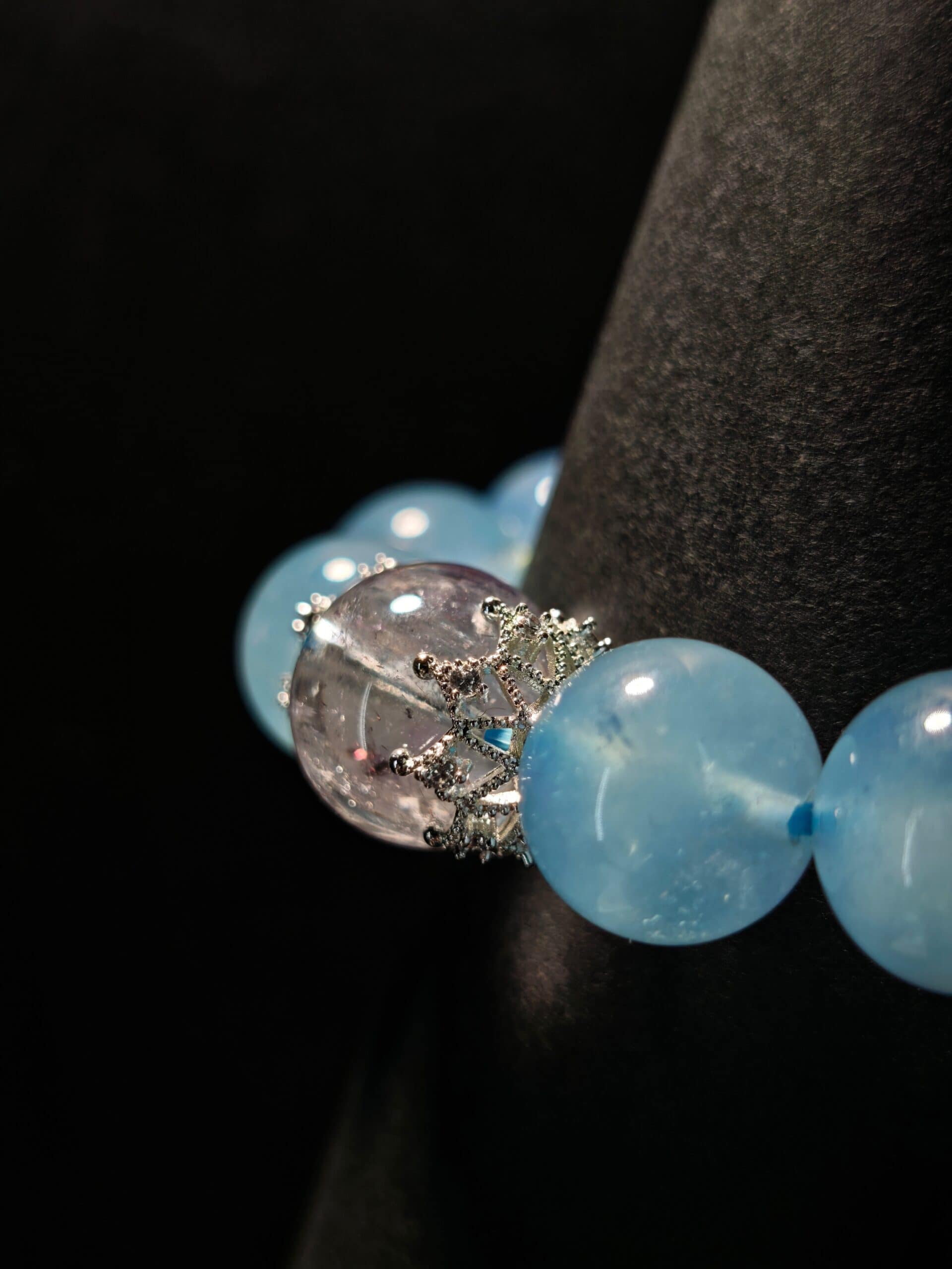 Clear Tide Wisdom-Flow Aquamarine Bracelet - 图片 2
