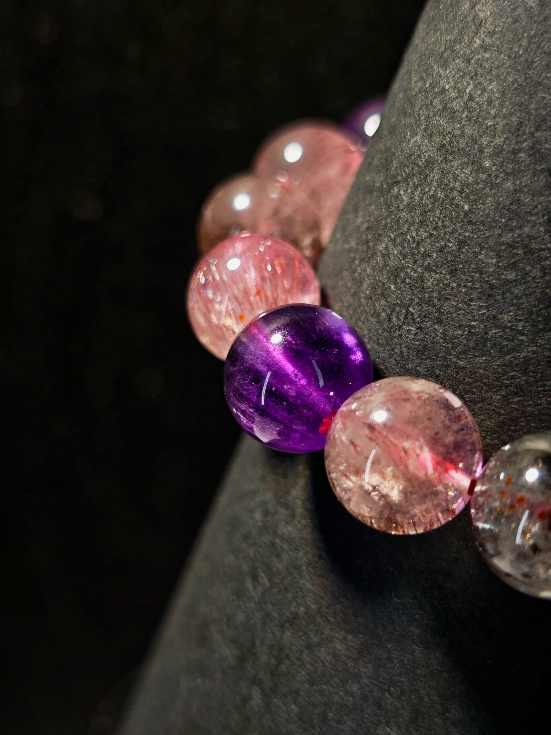 Violet Flame Super Seven Energy Bracelet - 图片 2