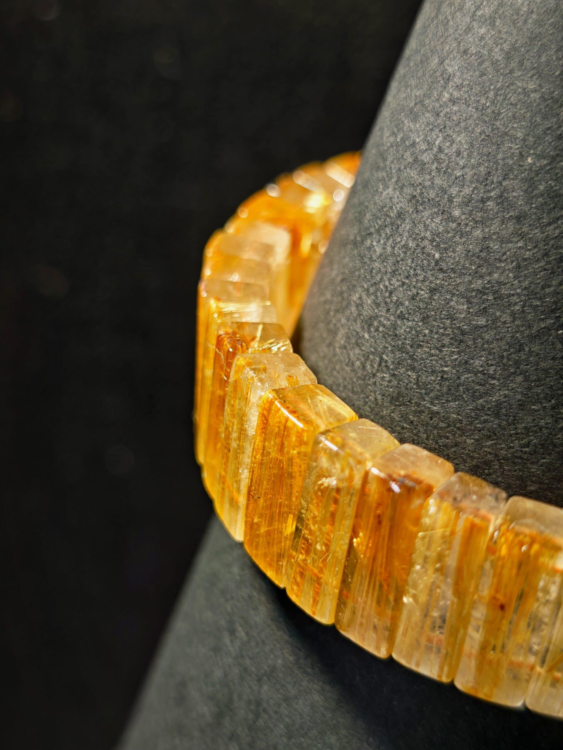 Metal Fortune Sharp Capture Rutilated Hand Bracelet - 图片 2