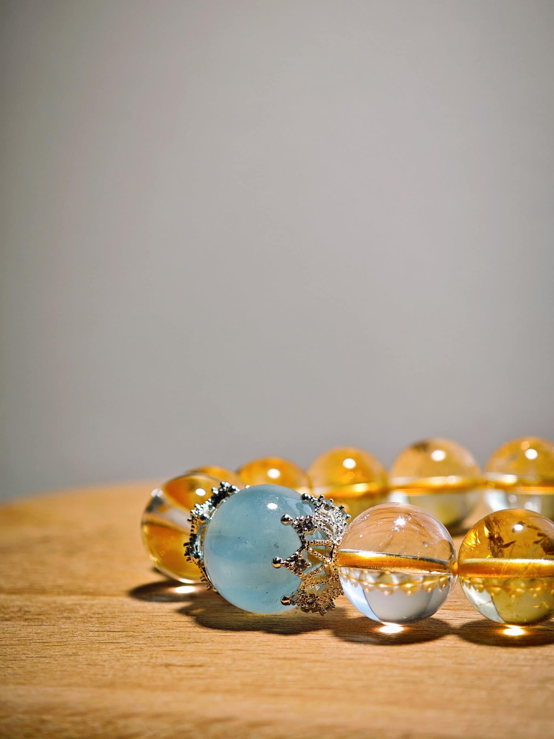 Wealth Momentum Ocean Clarity Dual-Energy Bracelet - 图片 4