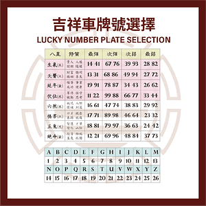 Lucky Number Plate Selection